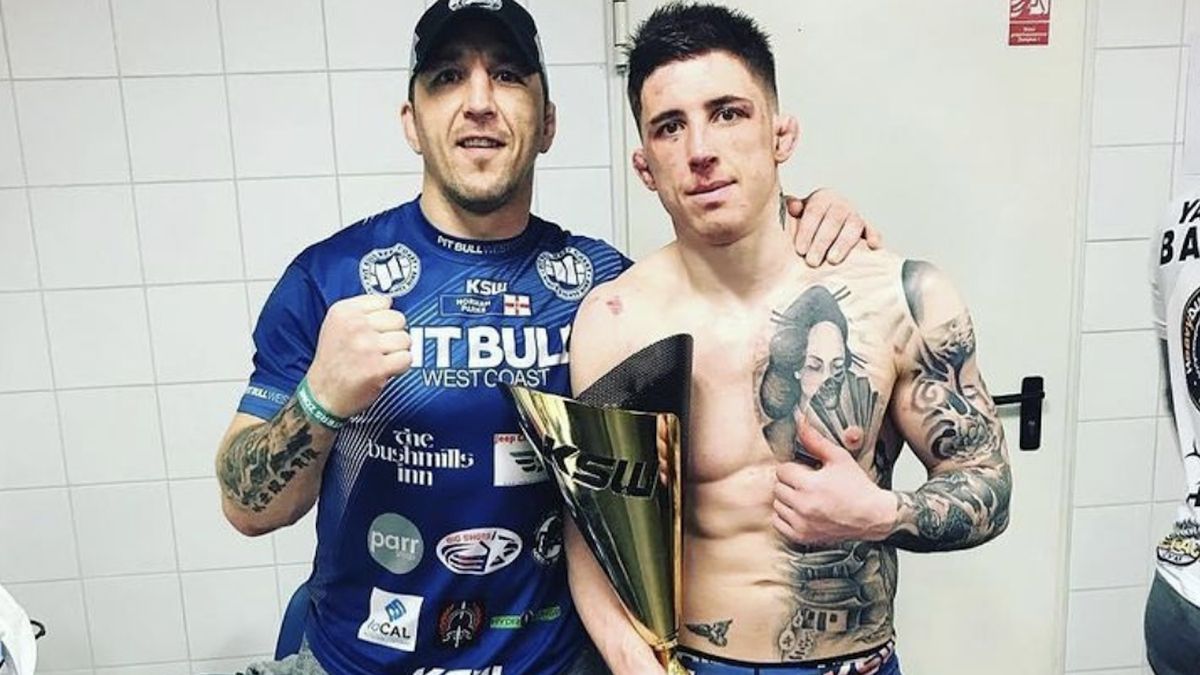 Norman Parke (z prawej) chce szalonej walki w Fame MMA 