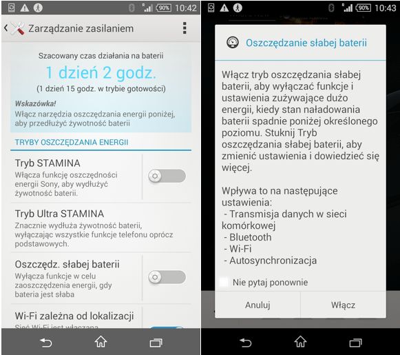 Sony Xperia Z3 Compact: bateria 2