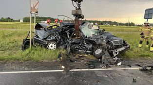 Tragiczny wypadek w Czekanowie. Dwie osoby nie żyją