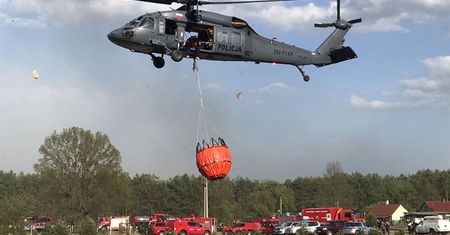 Potężny pożar pod Warszawą. Co najmniej 100 ha lasu