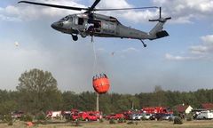 Potężny pożar pod Warszawą. Co najmniej 100 ha lasu