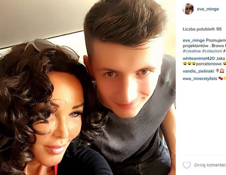 Eva Minge i Michał Zieliński przygotowuja razem pokaz