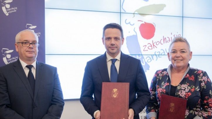 Warszawa. Prezydent stolicy podczas podpisywania umowy na rozbudowę Szpitala Bielańskiego.