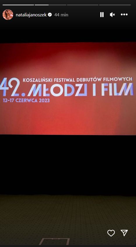 Natalia Janoszek na festiwalu filmowym