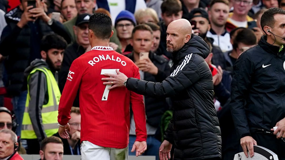 Getty Images / Martin Rickett/PA Images / Na zdjęciu: Cristiano Ronaldo i Erik ten Hag