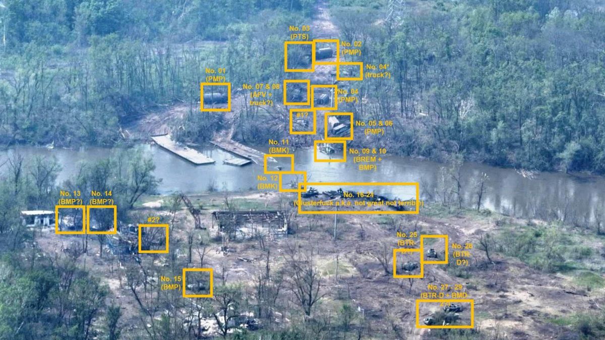 Zniszczone rosyjskie jednostki 