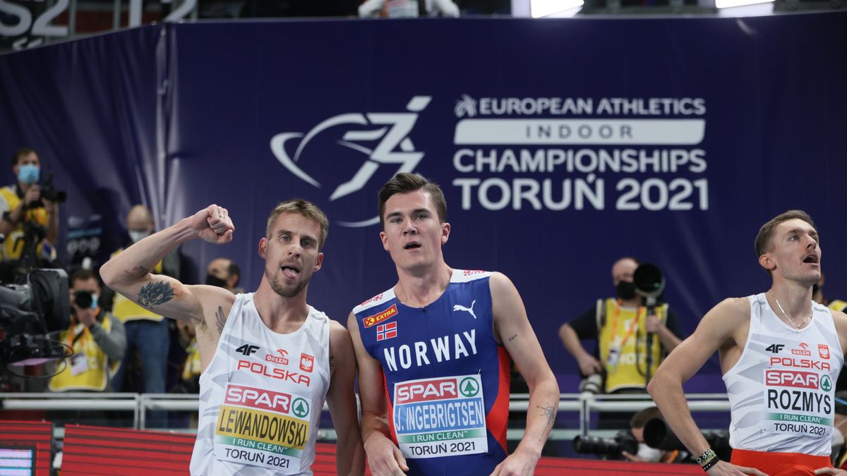 PAP / Na zdjęciu: Marcin Lewandowski i Jakob Ingebrigtsen