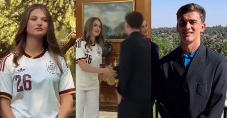 Gavi po dwóch latach znów uścisnął dłoń córce króla Hiszpanii. Niegdyś ZŁAMAŁ JEJ SERCE. Wyszło niezręcznie? (WIDEO)