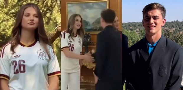 Gavi po dwóch latach znów uścisnął dłoń córce króla Hiszpanii. Niegdyś ZŁAMAŁ JEJ SERCE. Wyszło niezręcznie? (WIDEO)