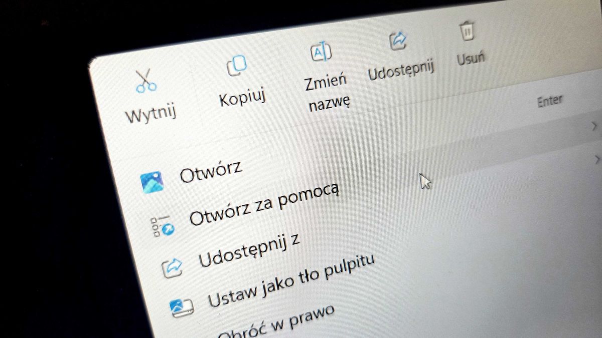 Windows 11: menu kontekstowe Eksploratora