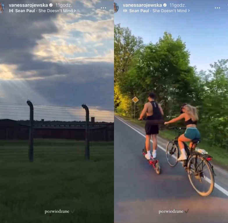 Influencerka skrytykowana za nagranie z Auschwitz w tle