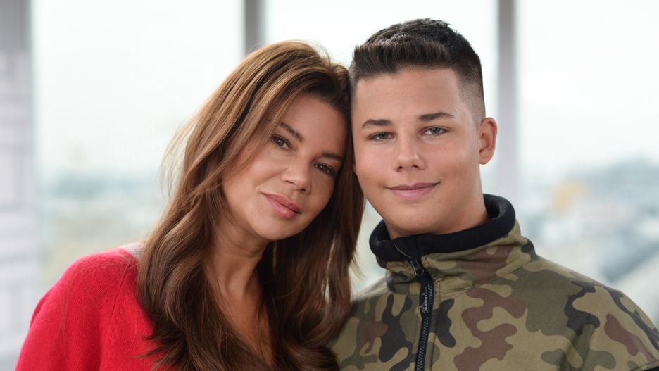 Edyta Górniak z synem Allanem