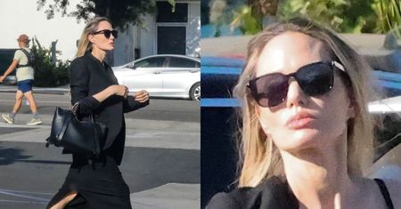 Angelina Jolie nawiedza supermarket w Los Angeles. Nieźle się wystroiła? (ZDJĘCIA)