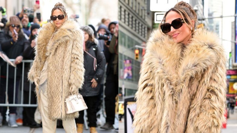 Jennifer Lopez na nowojorskim Times Square