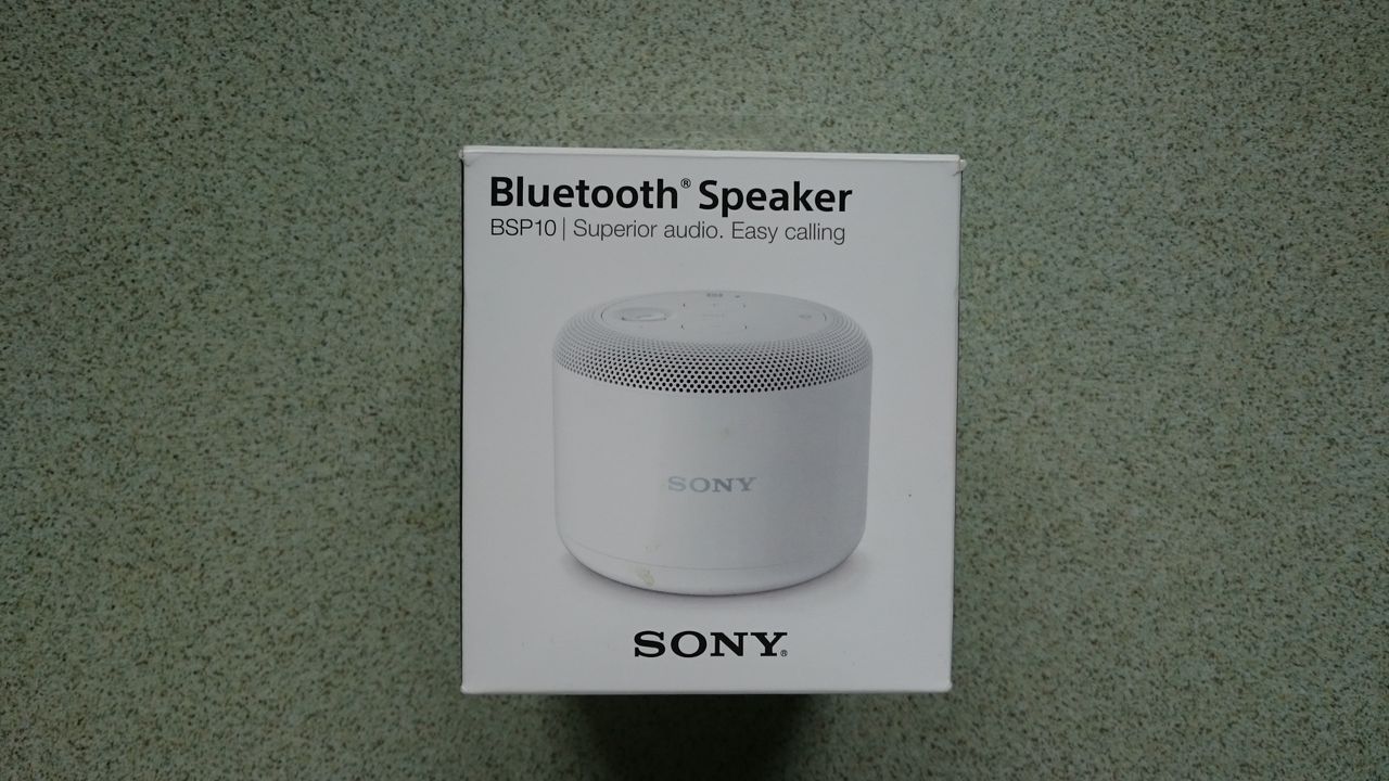 Sony BSP10 — pierwsze wrażenia  - opakowanie głośnika