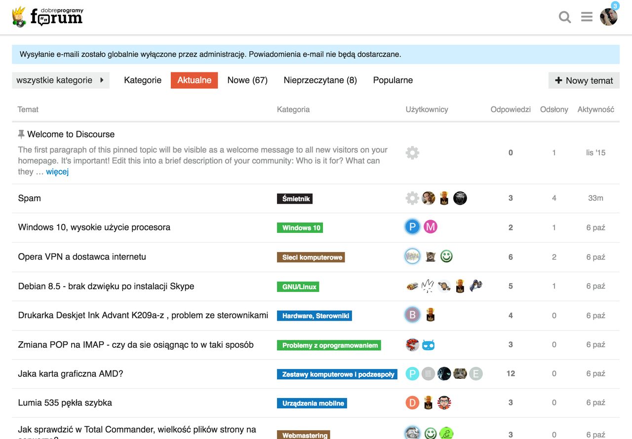 Sympatycy portalu już testują nasze nowe forum