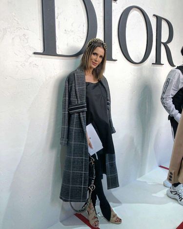 Sara Boruc na pokazie Diora w Paryżu