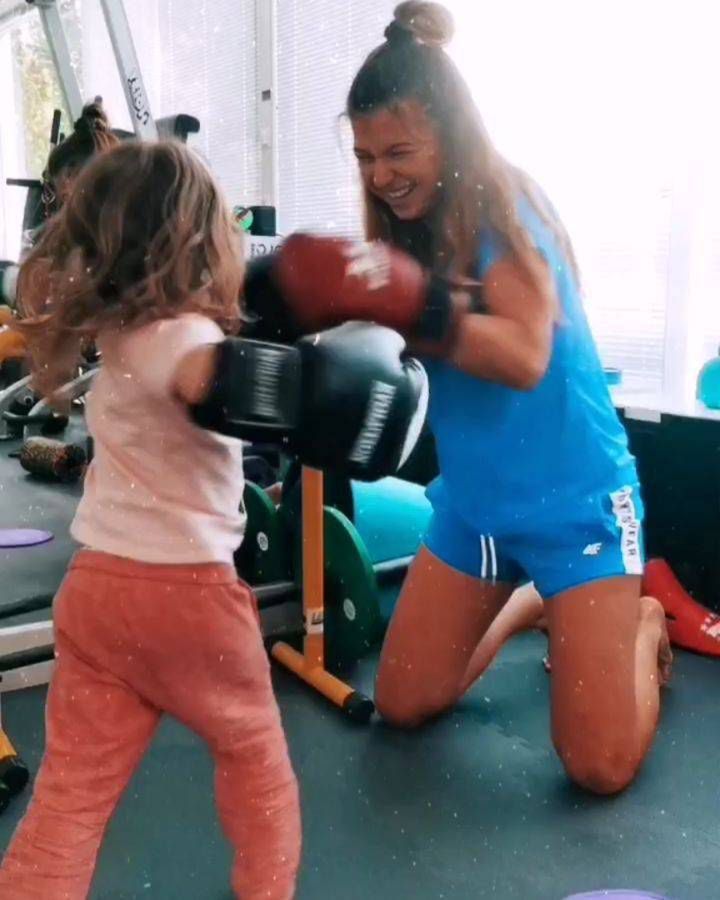 Anna Lewandowska trenuje z Klarą