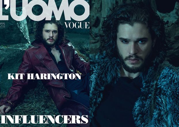 Mroczny Kit Harington w "L'Uomo Vogue"