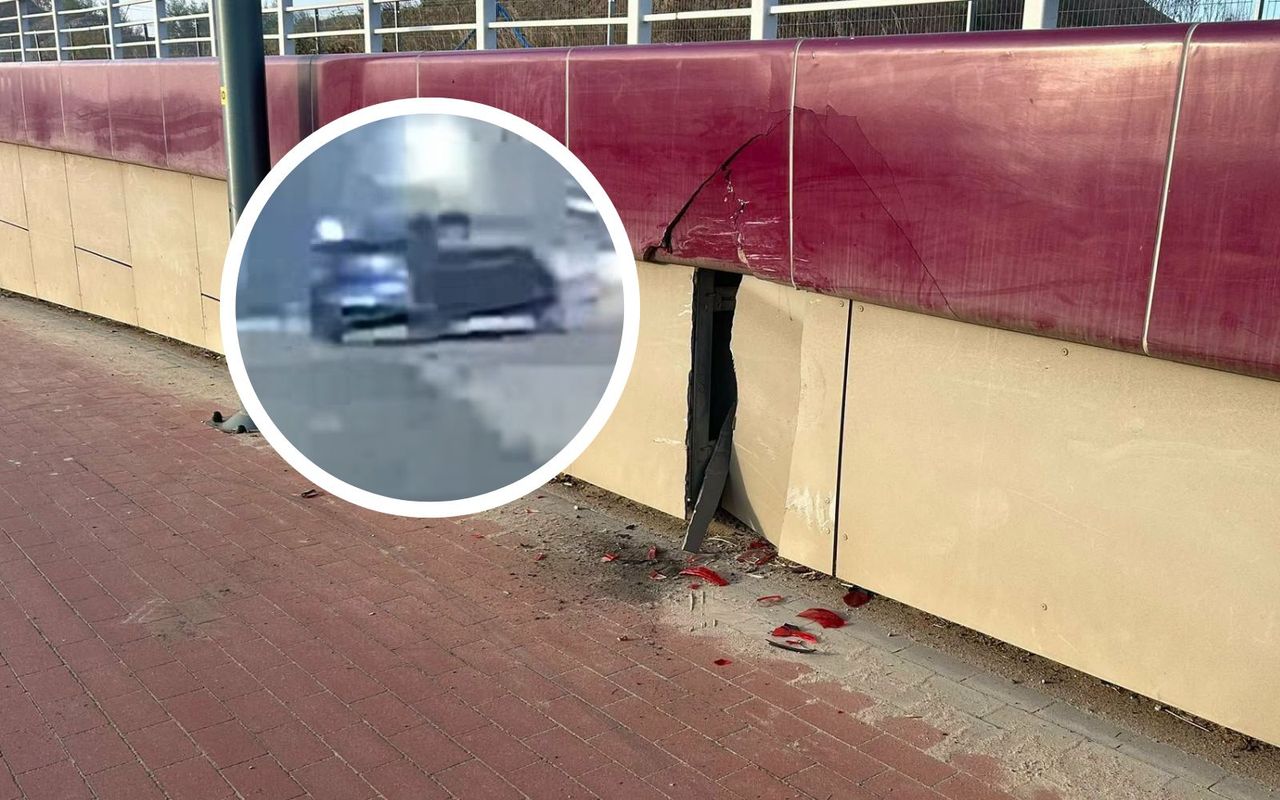 Auto stoczyło się do tunelu. Przerażające chwile we Wrześni