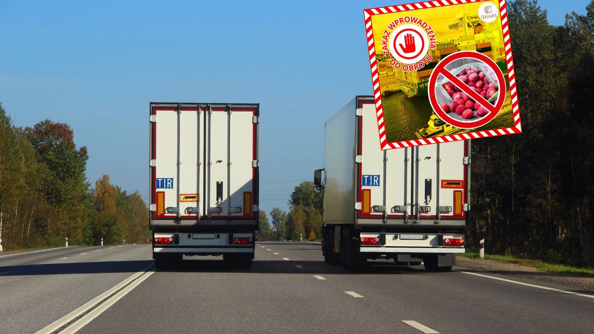 Tony truskawek z zakazem wjazdu do Polski