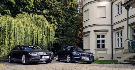 BMW 750d xDrive M-Sport kontra Audi A8 4.2 TDI quattro - test [galeria]