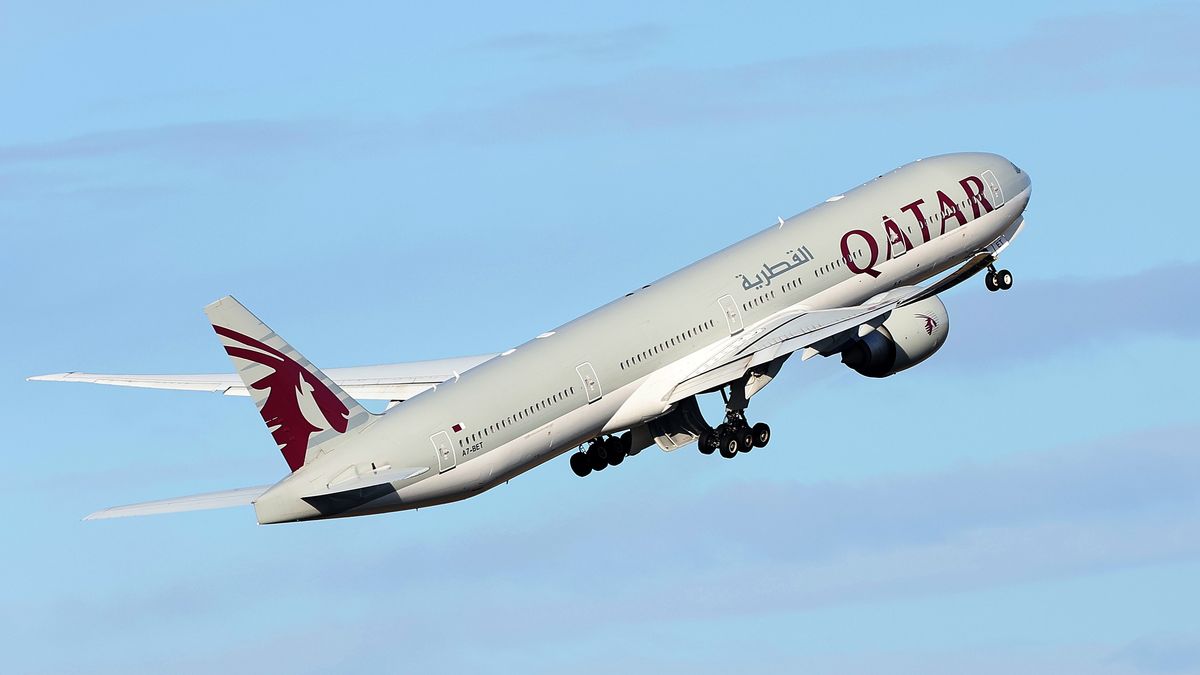 SYDNEY, AUSTRALIA - JUNE 12: Virgin Australia flight VA1 takes off from Sydney International Airport headed to Doha on June 12, 2025 in Sydney, Australia. Virgin Australia returns to international long-haul flying with its first Sydney–Doha flight on 12 June, connecting Australians to over 170 destinations through Qatar Airways' network. The Virgin Australia-Qatar Airways alliance brings together two aviation brands to create one of the most comprehensive travel networks available to Australian consumers. (Photo by Don Arnold#JM/Getty Images for Virgin Australia )