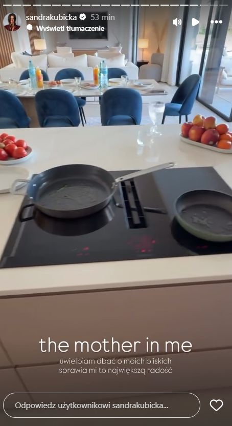 Sandra Kubicka przygotowuje śniadanie
