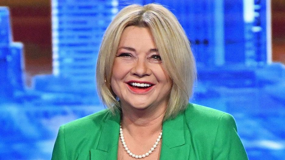 Małgorzata Ostrowska-Królikowska na nagraniu "Jaka to melodia?"