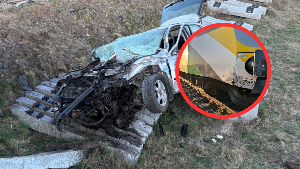 Wypadek na przejeździe kolejowym