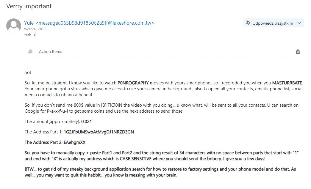 Spam Bitcoin