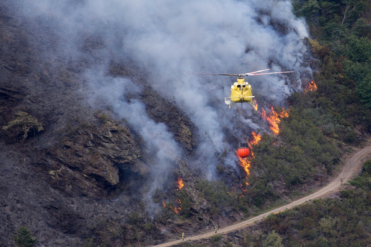 Hiszpania. Lasy w ogniu. Tysiące strażaków walczą z żywiołem