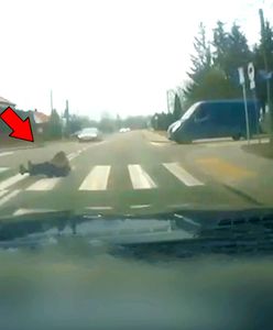 Moment potrącenia nastolatki na pasach. Za to kierowca z Podlasia stracił prawo jazdy