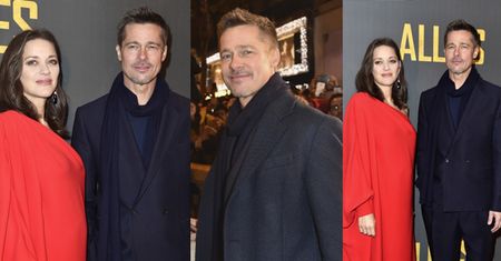 Brad Pitt z ciężarną Marion Cotillard na premierze w Paryżu (ZDJĘCIA)