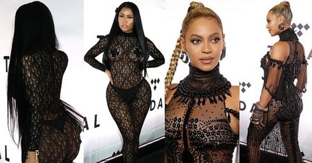 Zaklejone sutki Nicki Minaj i Beyonce bez bielizny... (ZDJĘCIA)