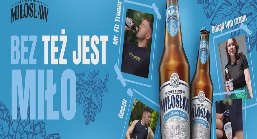 „Bez też jest MIŁO!” hasłem nowej kampanii piwa Miłosław Bezalkoholowe