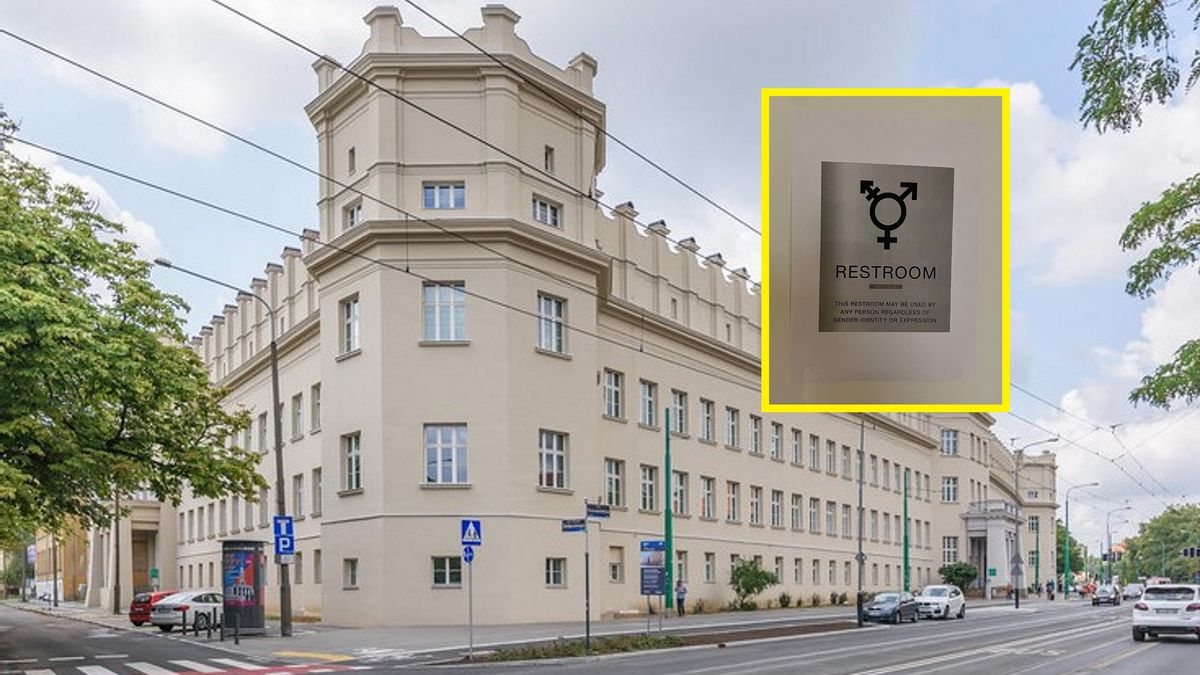 Na Wydziale Anglistyki Uniwersytetu im. Adama Mickiewicza w Poznaniu pojawiła się toaleta dla wszystkich, bez względu na identyfikację płciową.