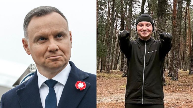 Andrzej Duda w sportowym wdzianku apeluje do rodaków: "CZAS RUSZYĆ SIĘ Z KANAPY, przestać patrzeć w ekran i czekać na obiad" (FOTO)