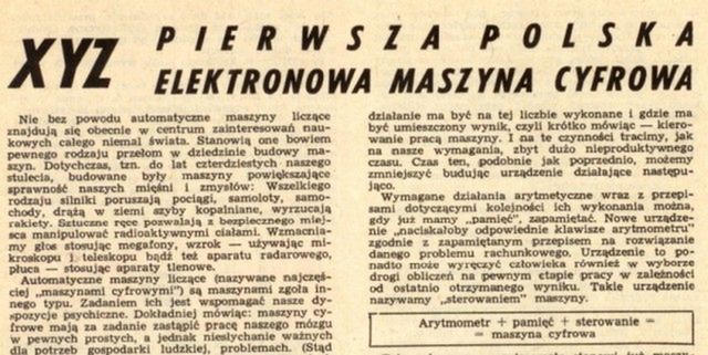 XYZ: Rewolucyjna technika maszyn matematycznych dociera do Polski [Bajty z brodą] 7