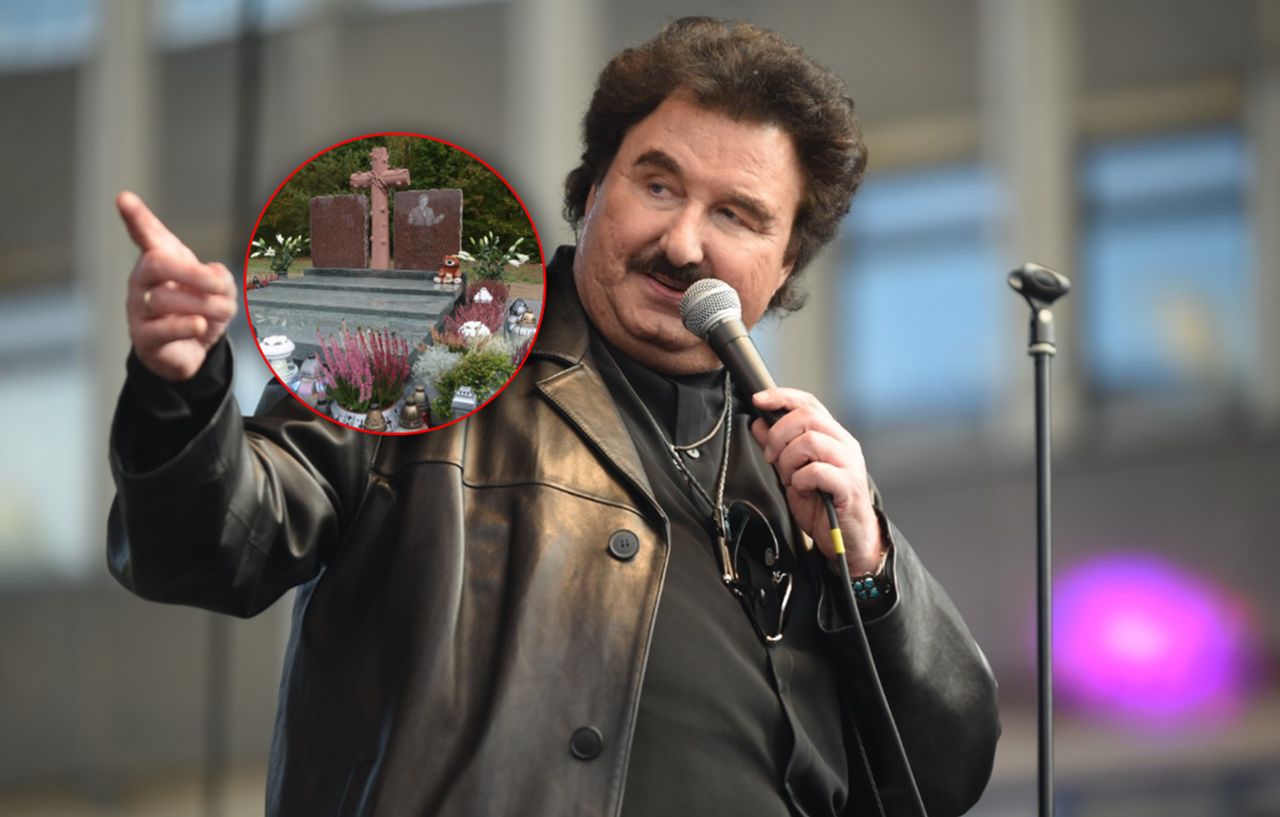 Grób Krzysztofa Krawczyka. Znicze stoją tylko obok nagrobka