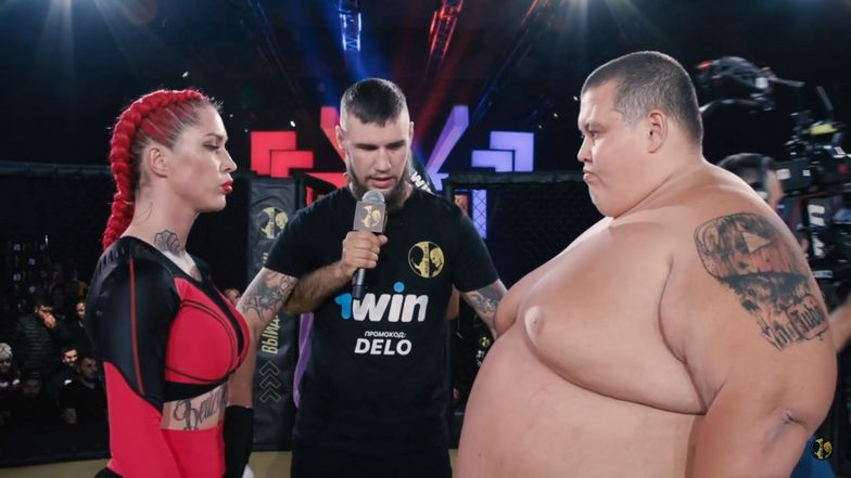 Pojedynek płci w MMA. Stanęła naprzeciw... 240-kilogramowego blogera