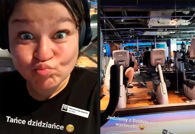 Dominika Gwit pokazuje, jak ćwiczy w ciąży
