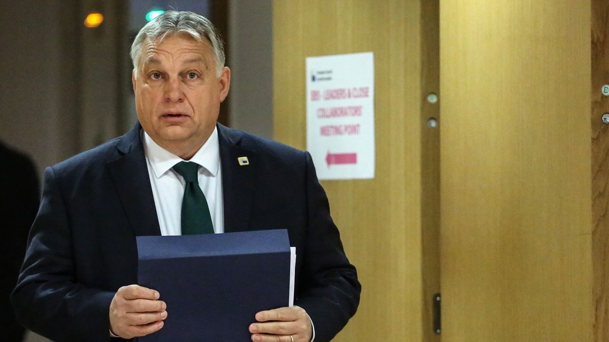 Viktor Orban, Hungary's prime minister, at the European Union (EU) leaders summit at the European Council headquarters in Brussels, Belgium, on Thursday, Dec. 15, 2022.  EU leaders will discuss the latest developments in the Ukraine war, including how to help the Ukrainian people get through the winter following sustained Russian attacks on energy infrastructure. Photographer: Valeria Mongelli/Bloomberg via Getty Images