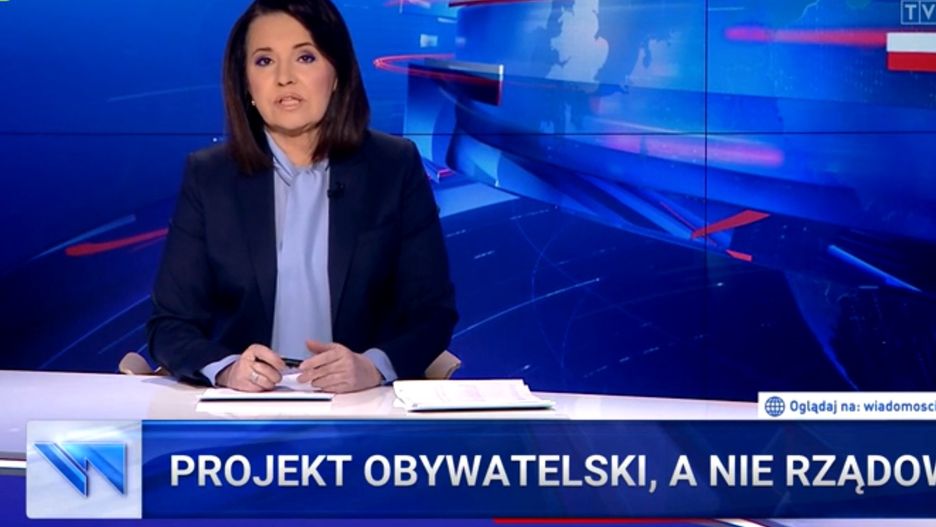 "Wiadomości" ponownie odniosły się do krytycznych wobec PiS materiałów TVN.