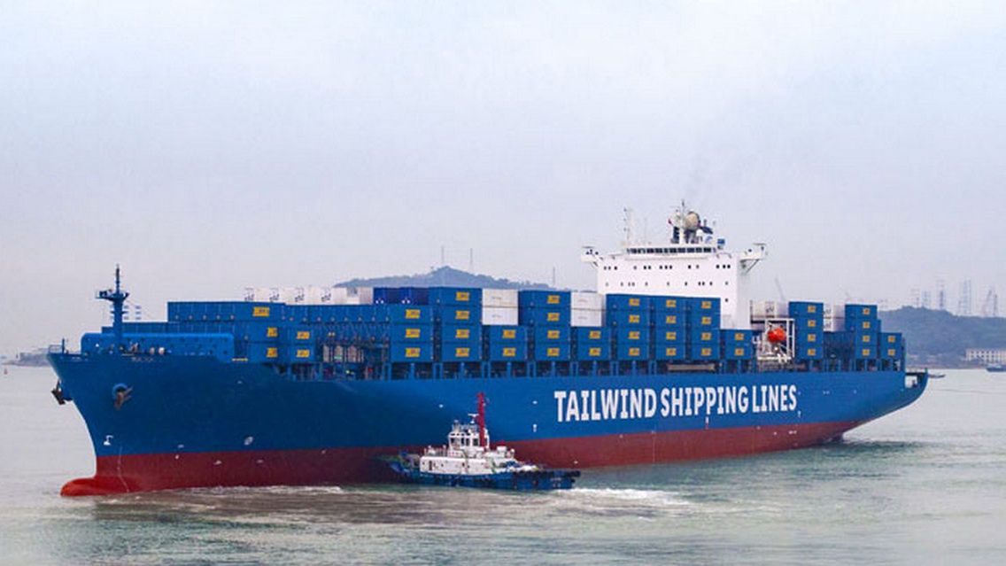 Statek firmy spedycyjnej Tailwind Shipping sieci Lidl