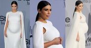 Kim wciśnięta w suknię Valentino (ZDJĘCIA)