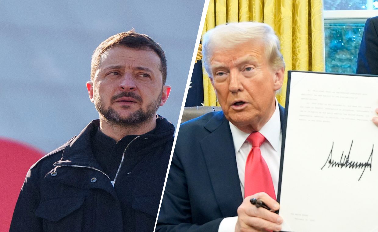 Wołodymyr Zełenski, Donald Trump