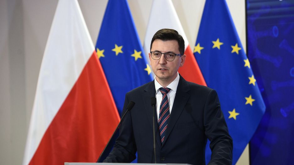 Polska znosi stan epidemii - konferencja prasowa
06.05.2022 Warszawa Konferencja ministra zdrowia Adama Niedzielskiego dotyczaca zniesienia stanu epidemii w Polsce  fot. Zbyszek Kaczmarek/REPORTER
n/z: Grzegorz Juszczyk
Zbyszek Kaczmarek/REPORTER