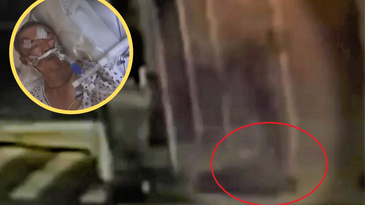 Kadr z wideo, na którym widać usiłowanie zabójstwa.