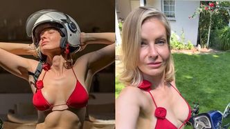 Edyta Pazura chwali się nową oranżerią i odsłania sześciopak, pozując w bikini. Fani krótko: "Czaro, Ty szczęściarzu"